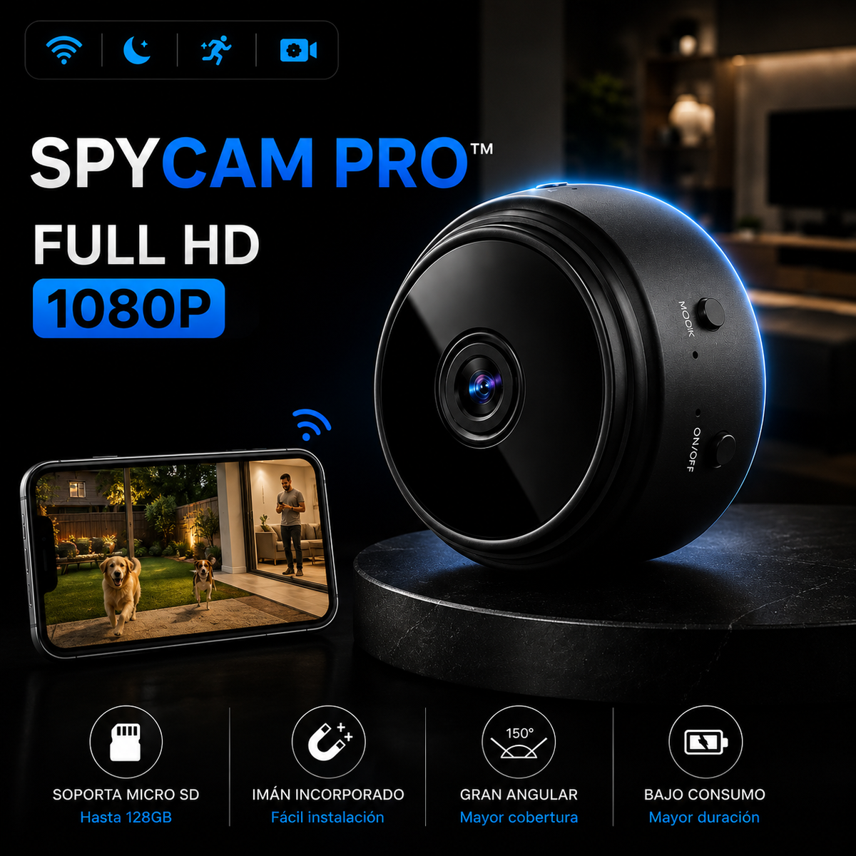 SpyCam Pro™ - Vigila lo que mas te importa.